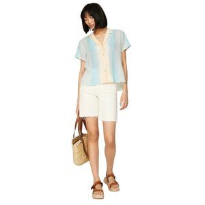 Rails Kona Button Down Top in Blue Ombre XSmall as-is Womens Blouse